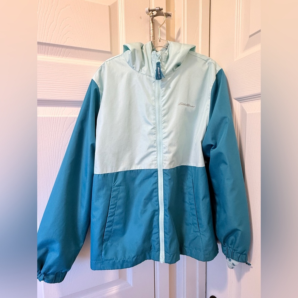 Eddie Bauer Two-Tone Blue Kids Raincoat